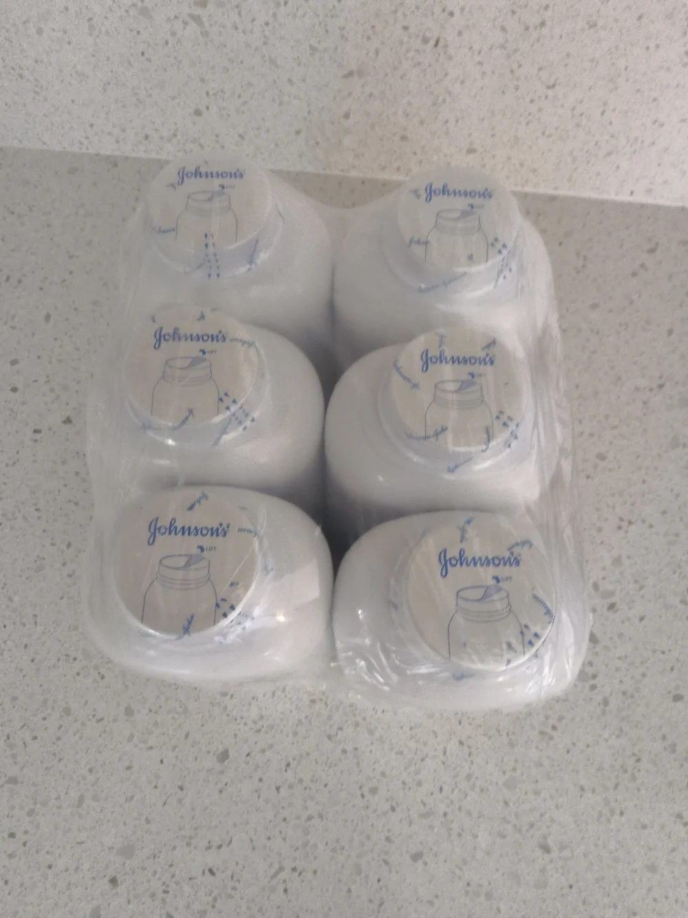 Johnson's Baby Powder, Original Talc Gentle Care in White - Pack of 6